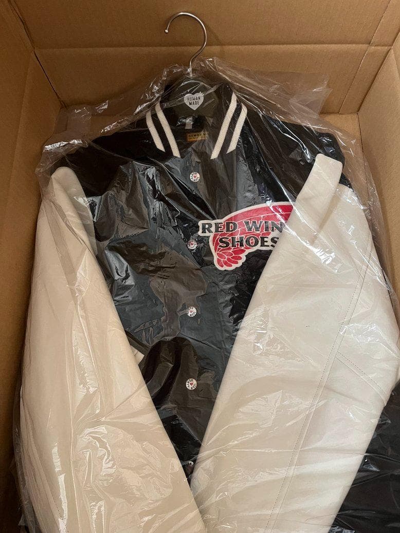 ジャケット・アウター M HUMAN MADE x RED WING VARSITY JACKET