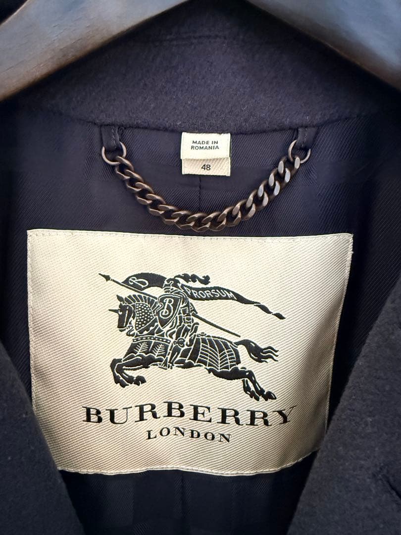 ◆BURBERRY LONDON◆ チェスターコート ネイビー