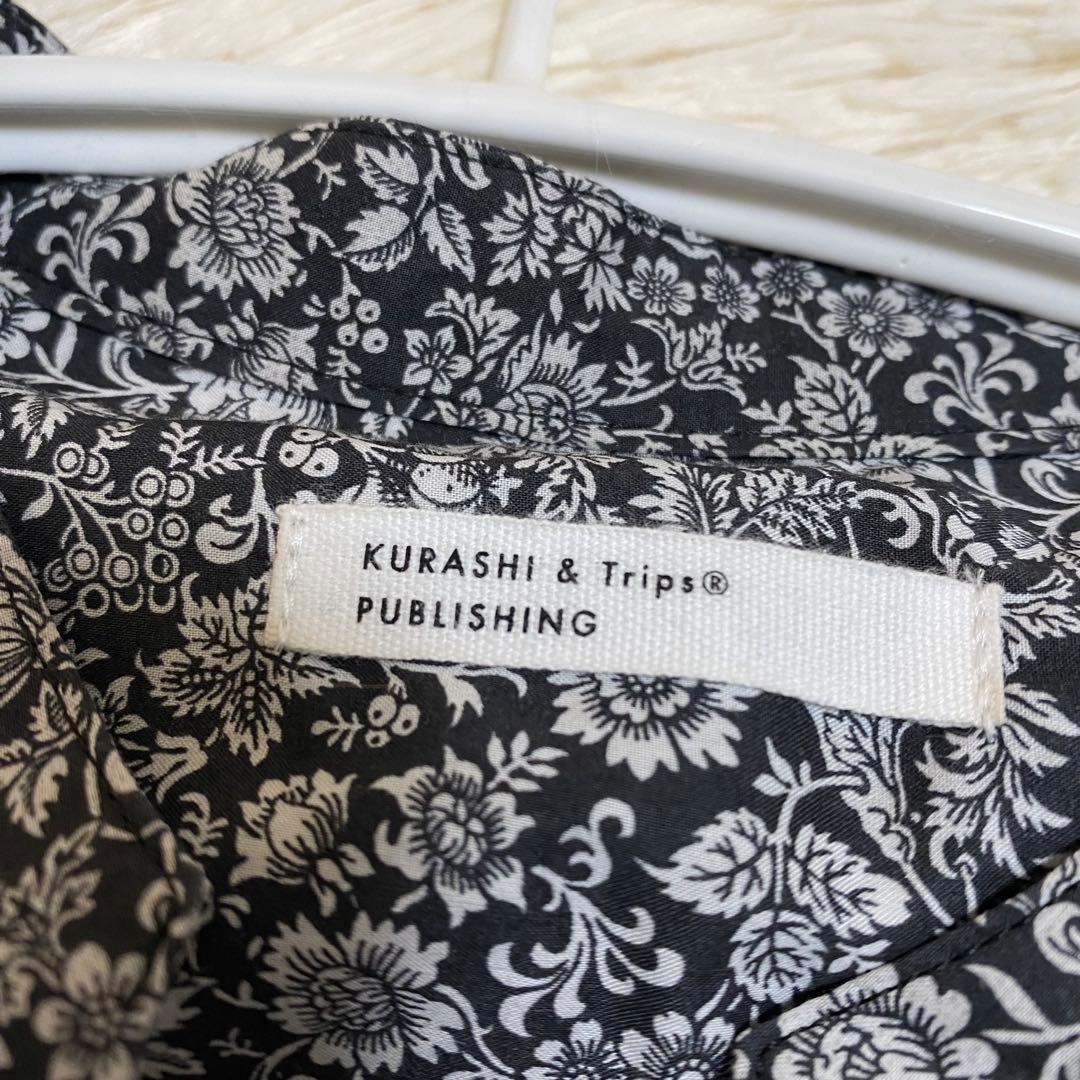 北欧暮らしの道具店 リバティプリント オールインワン ブラック ホワイト S