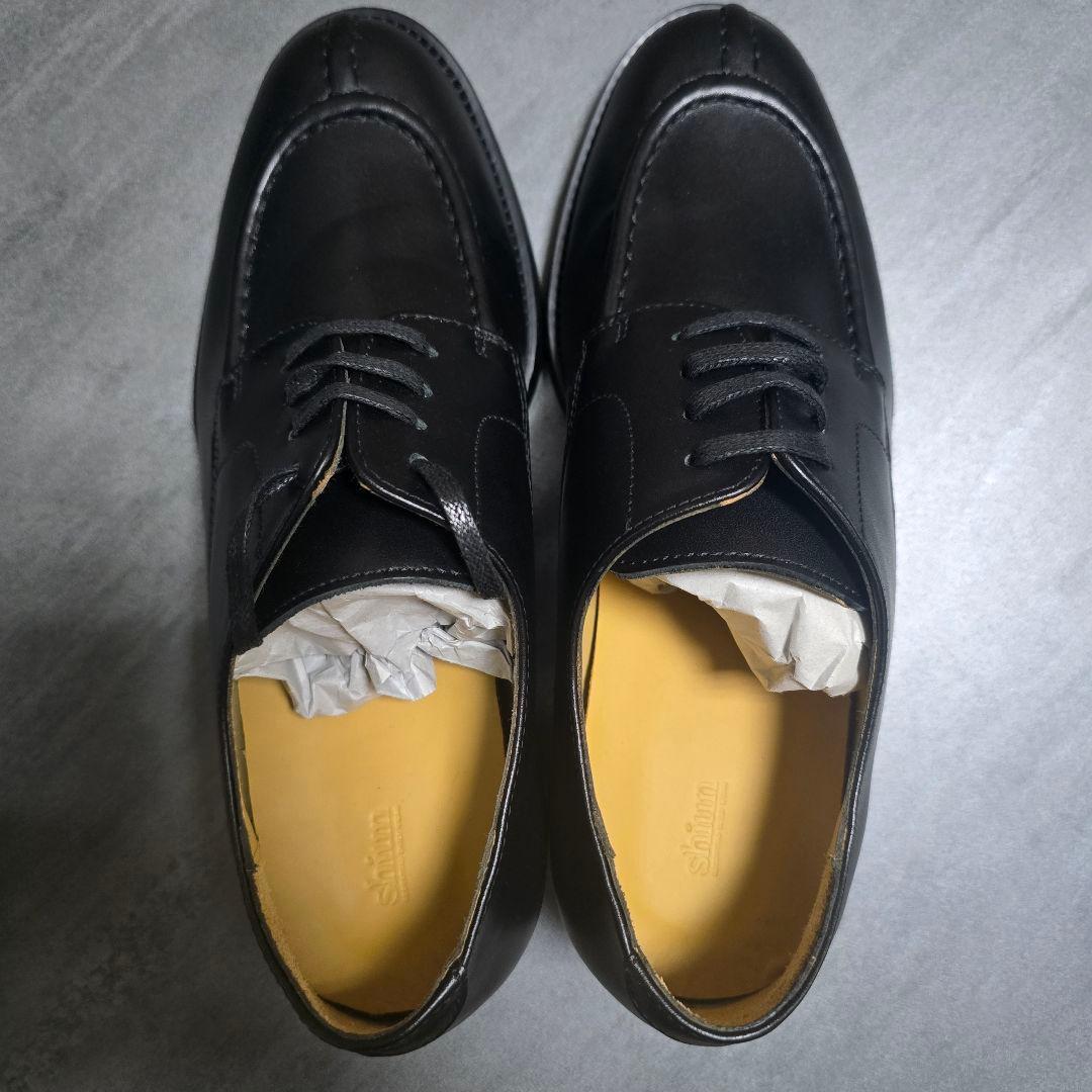 【39】shiun COW LEATHER U-TIP DERBY