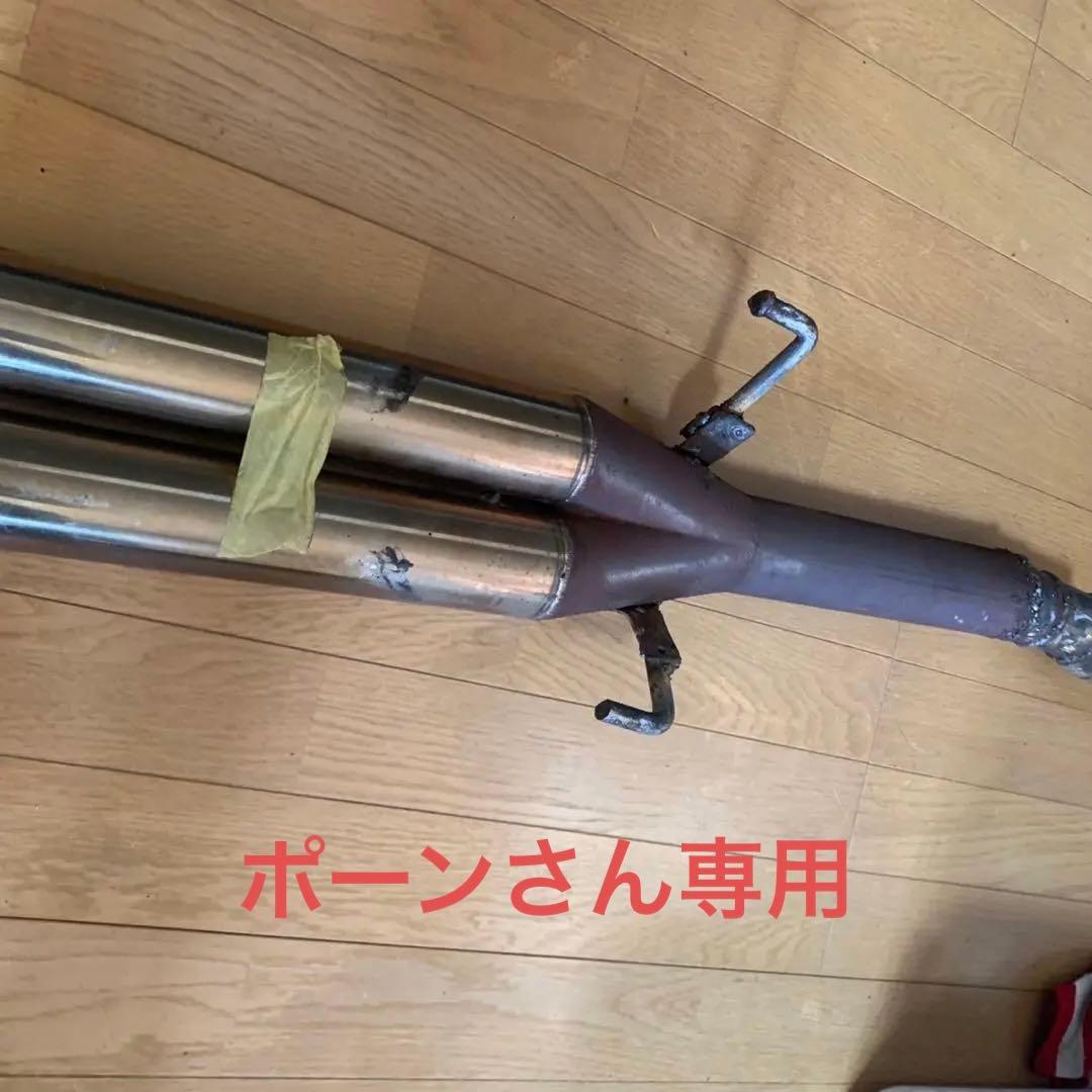 ステンレス デュアルマフラー ボルトオン