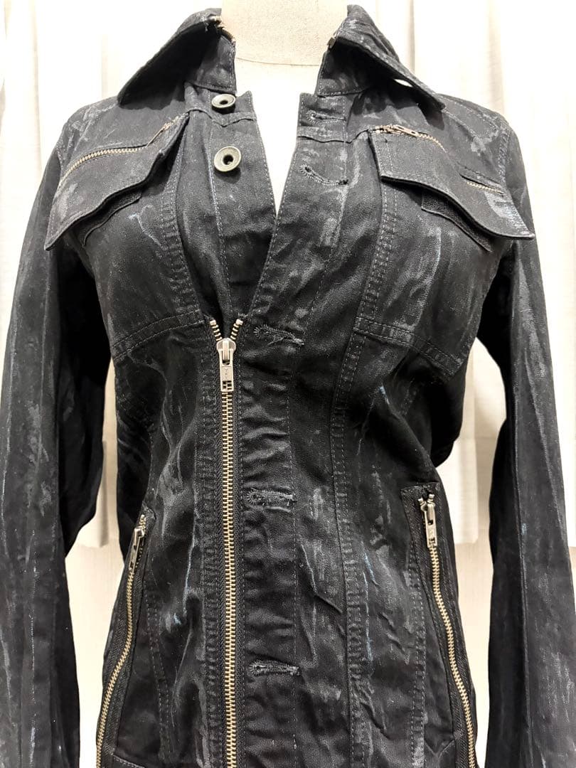 極美品 LGB コーティング デニム ジャケット
