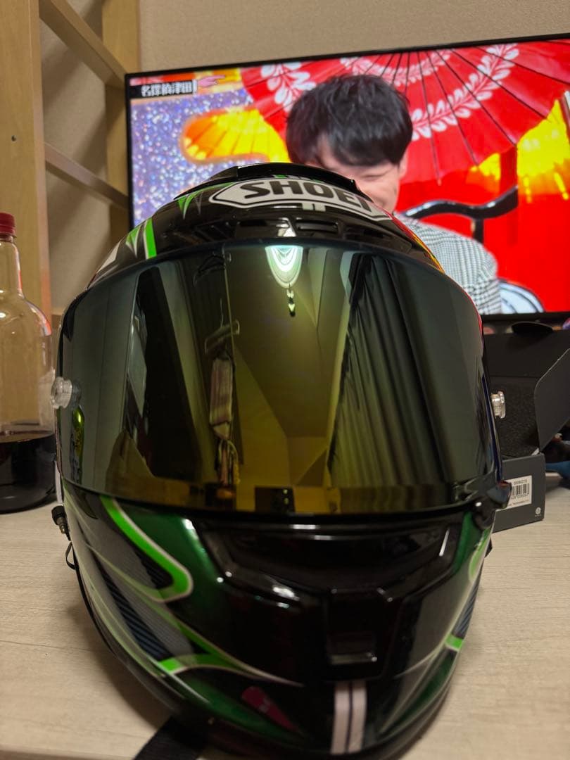 SHOEI X-14 YANAGAWA5 TC-4GR/BK L ヤナガワモデル