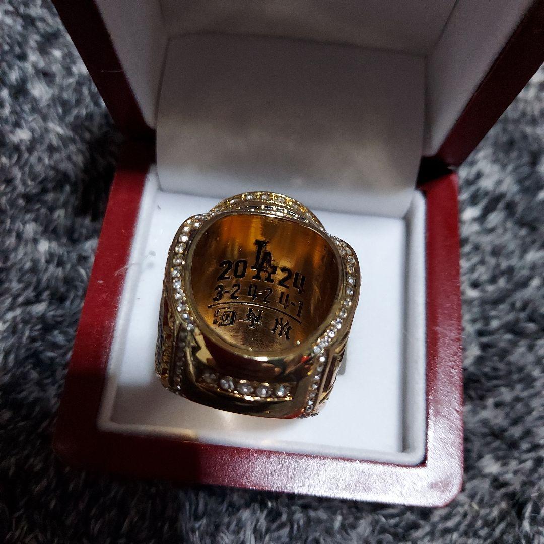 大谷翔平　漢字　ドジャース　2024年　チャンピオンリング　レプリカ　木箱セット