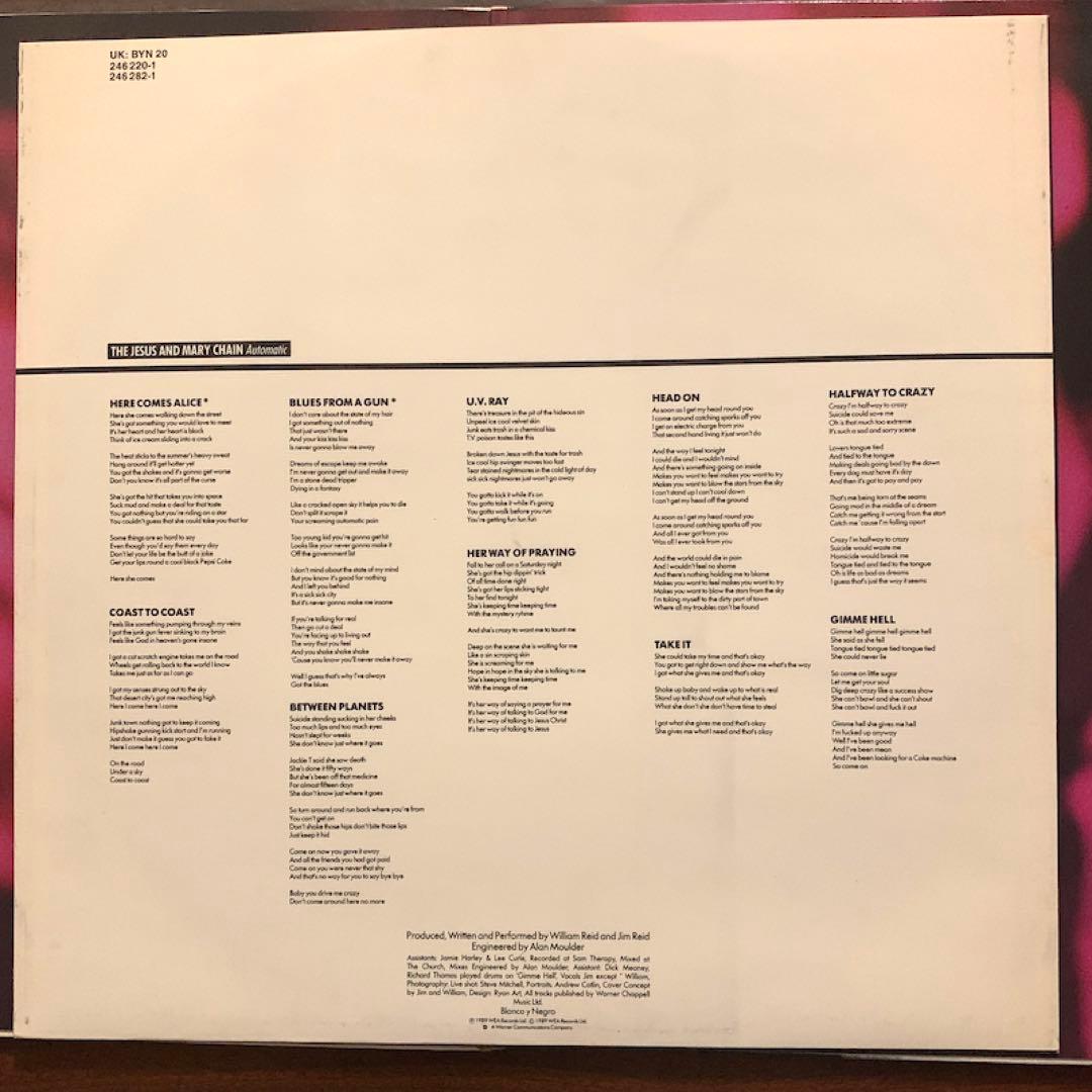 The Jesus And Mary Chain AutomaticEU盤LP