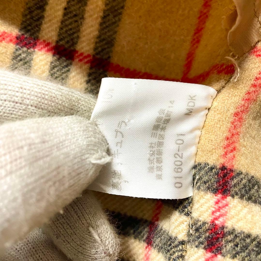 極美品　バーバリー　ダブルフェイス　カシミヤ　コート　ノバチェック　40