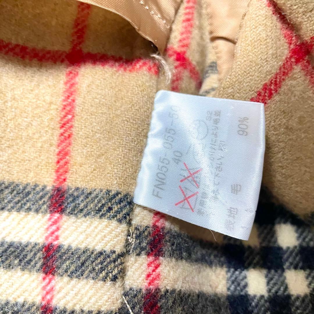 極美品　バーバリー　ダブルフェイス　カシミヤ　コート　ノバチェック　40