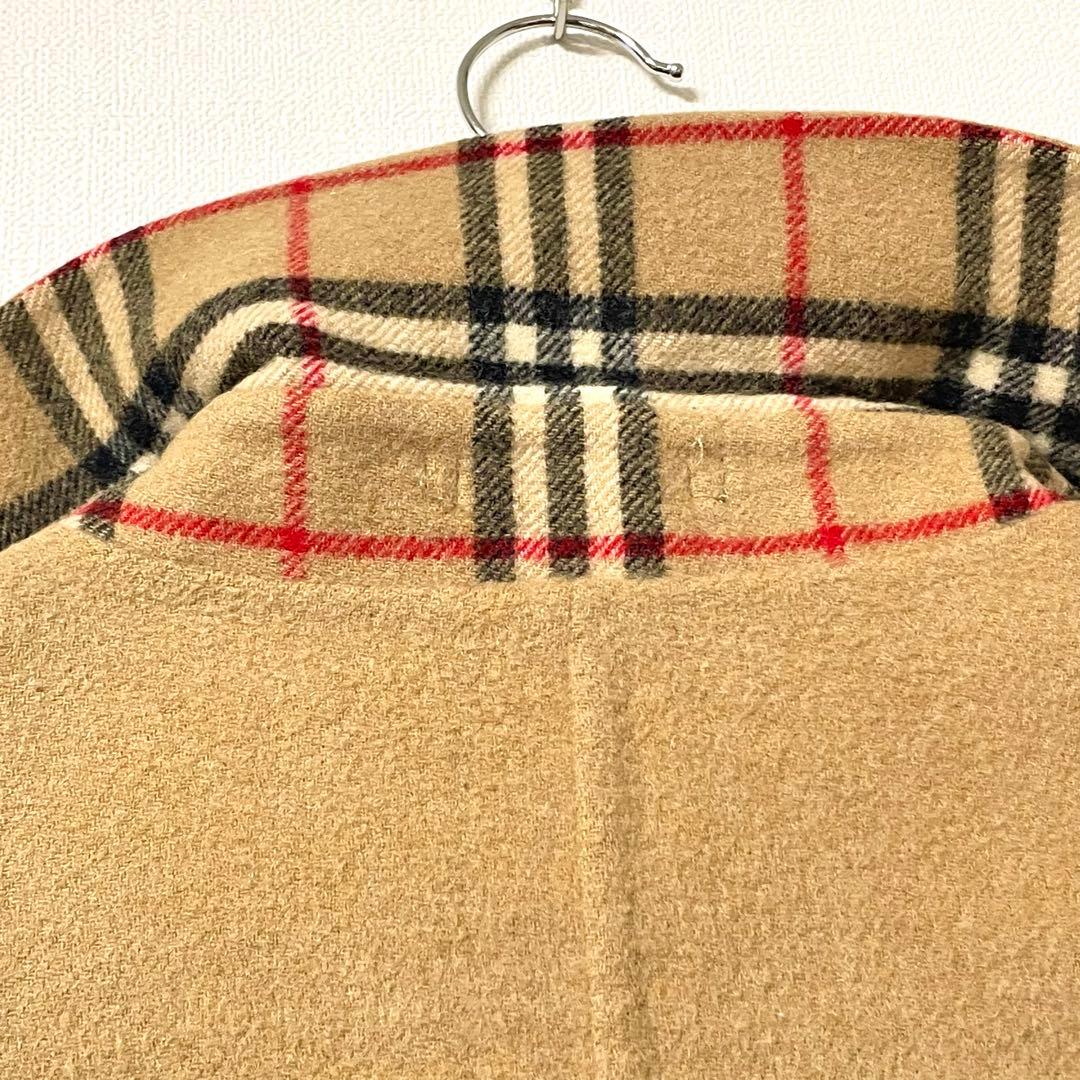 極美品　バーバリー　ダブルフェイス　カシミヤ　コート　ノバチェック　40