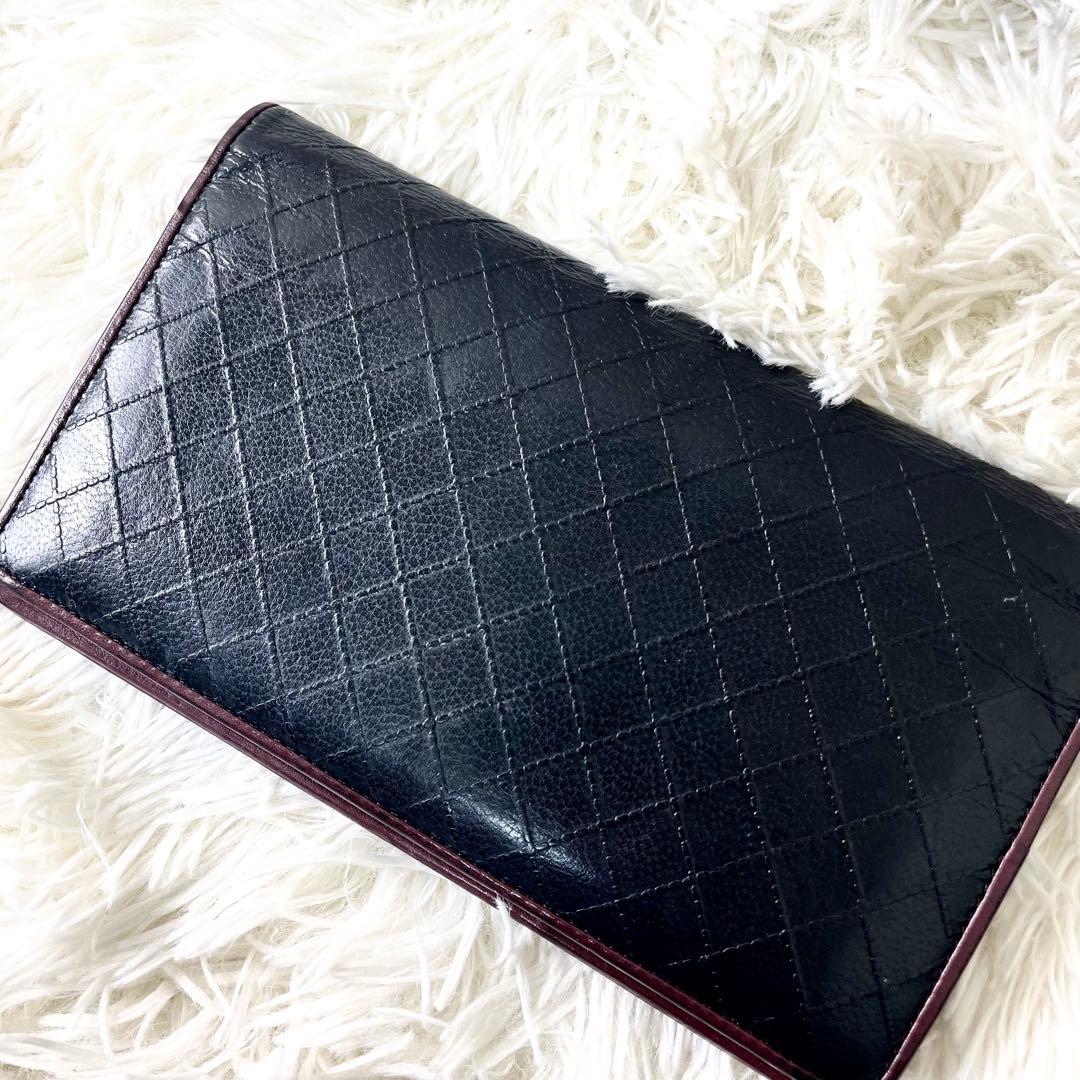 シャネル　CHANELピコローレ　 長財布　二つ折り財布　ココマーク　ブラック