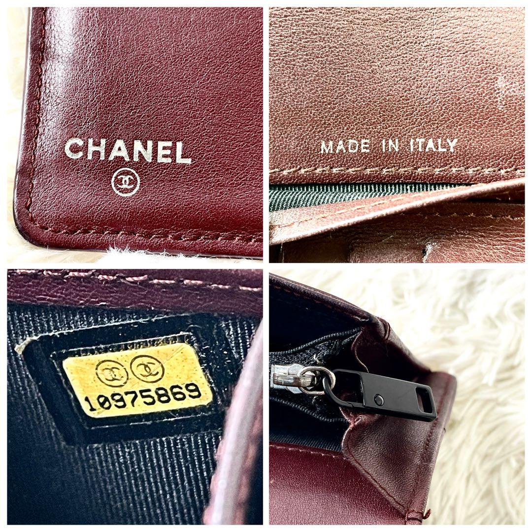 シャネル　CHANELピコローレ　 長財布　二つ折り財布　ココマーク　ブラック