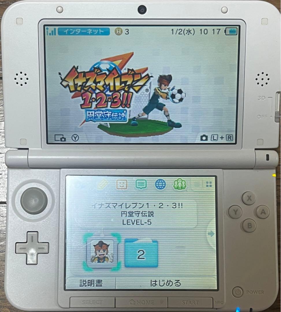 あと1週間 動作確認済み イナズマイレブン1.2.3円堂守伝説 ソフト、箱