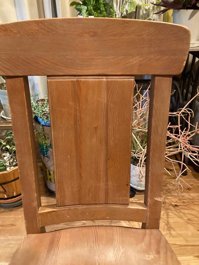 アンティークレトロ　カントリーチェア　ナチュラルウッド④