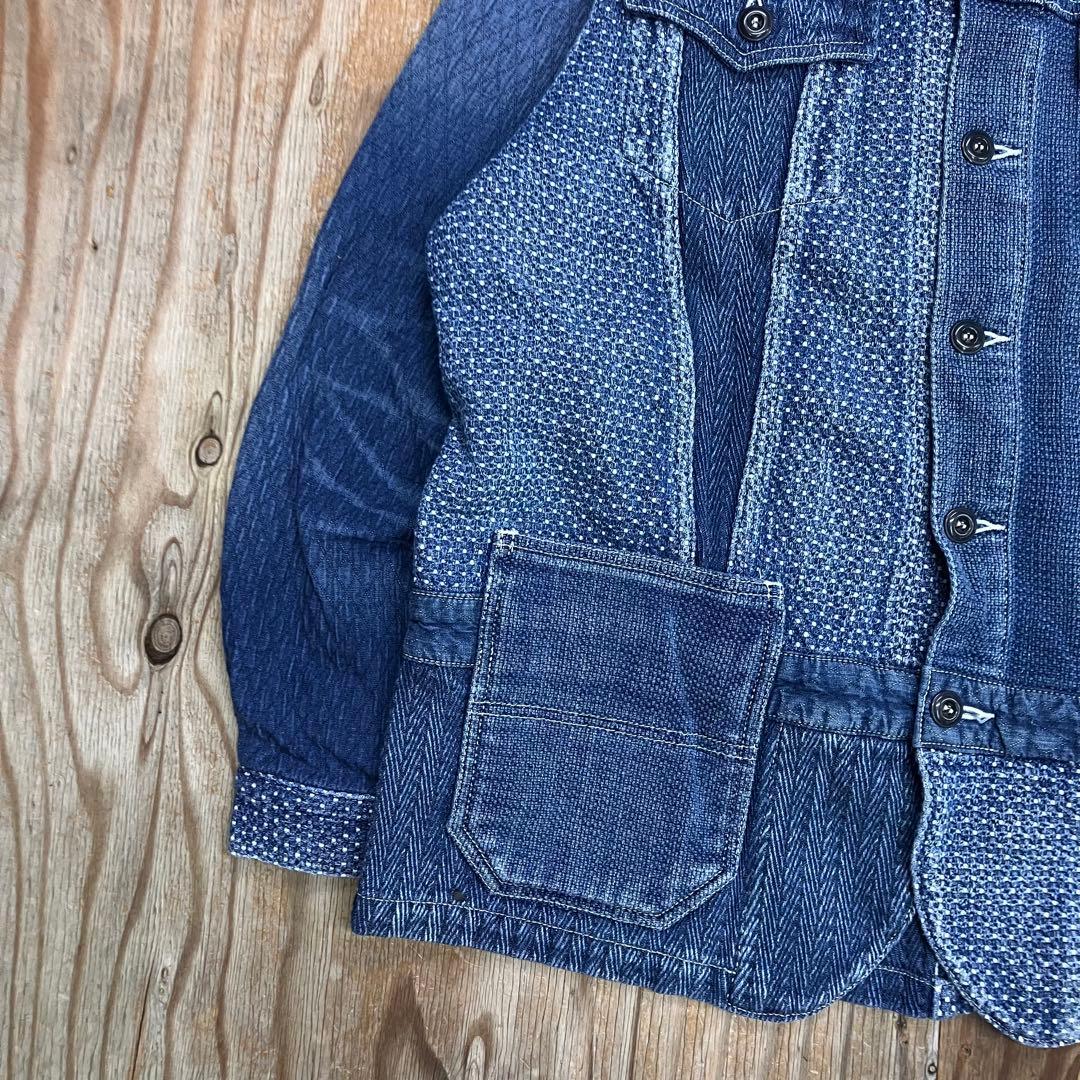 FDMTL 刺子 パッチワーク カバーオール ジャケット 日本製 野良着 新品