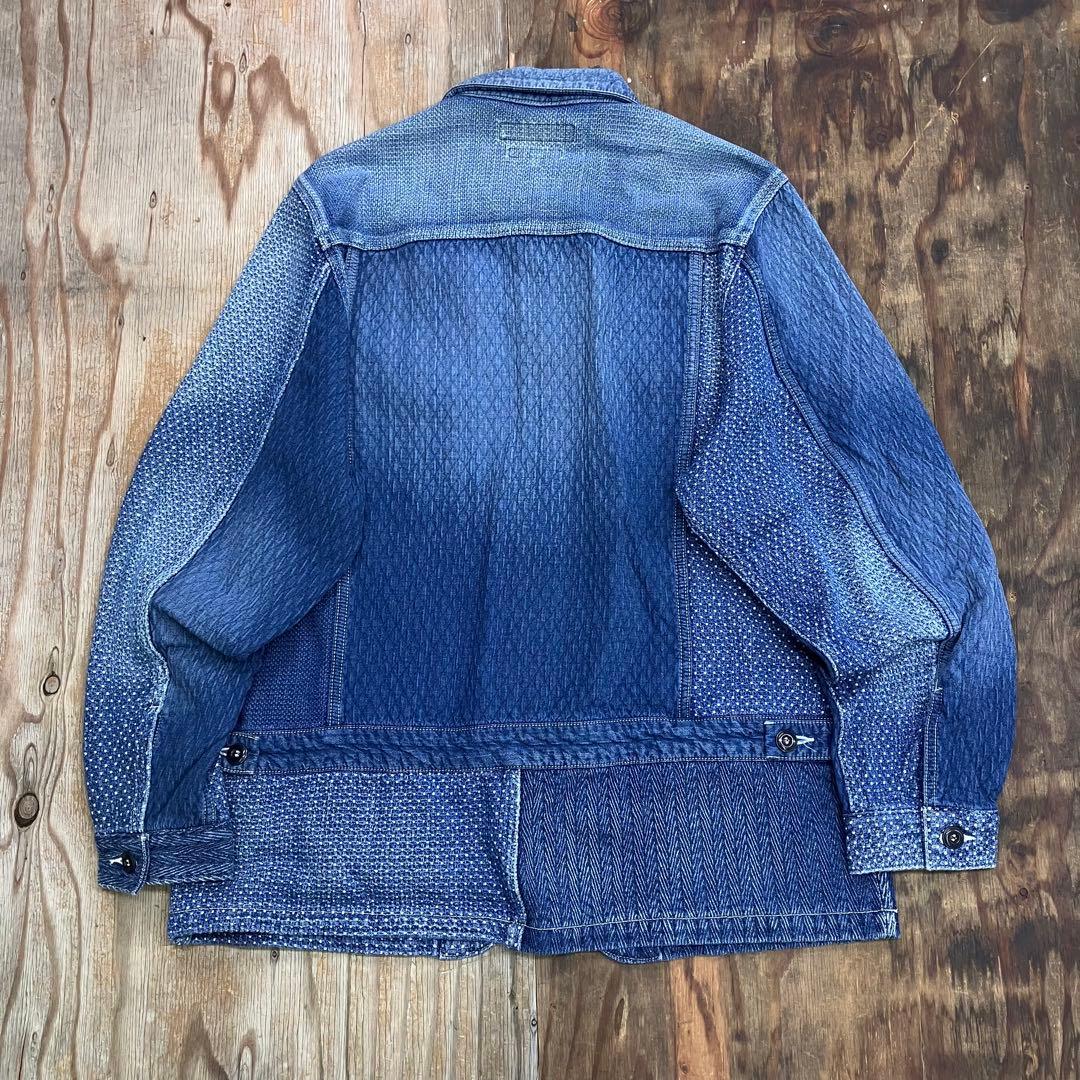 FDMTL 刺子 パッチワーク カバーオール ジャケット 日本製 野良着 新品