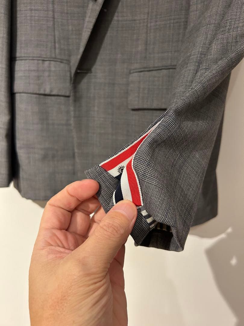 トムブラウン グレンチェック スーツ thom browne ハンガー付き