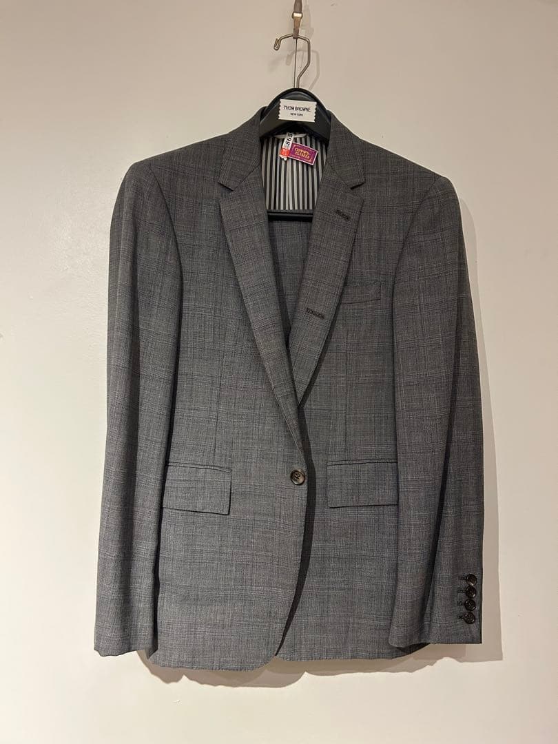 トムブラウン グレンチェック スーツ thom browne ハンガー付き