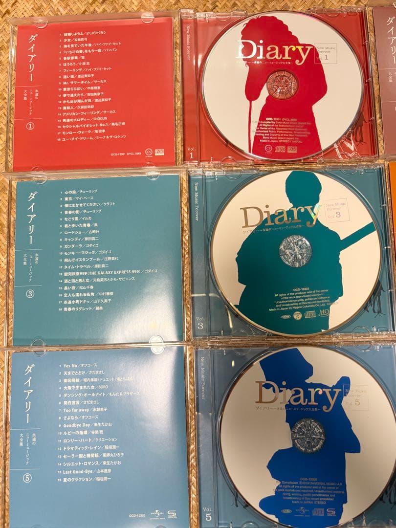 Diary 永遠のニューミュージック大全集　CD10枚 + Book2冊