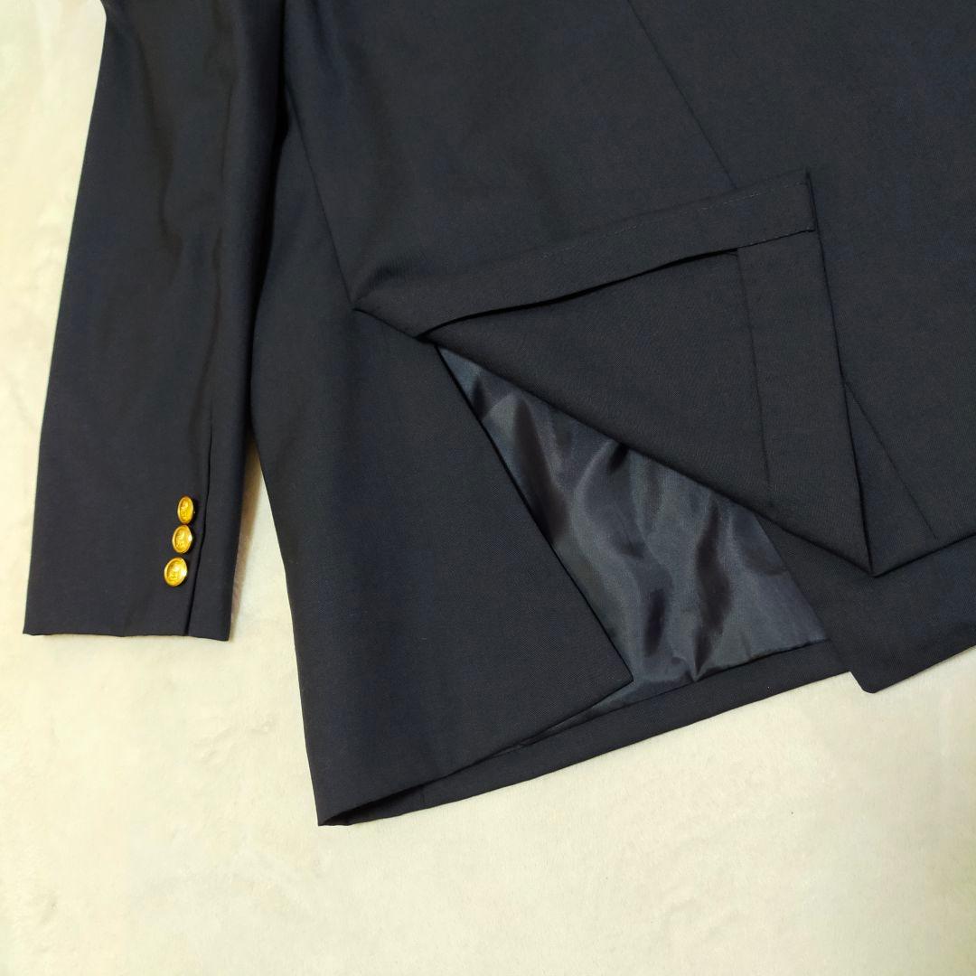 美品　五大陸　大きいサイズ　ダブルブレスト紺ブレザー　金ボタン