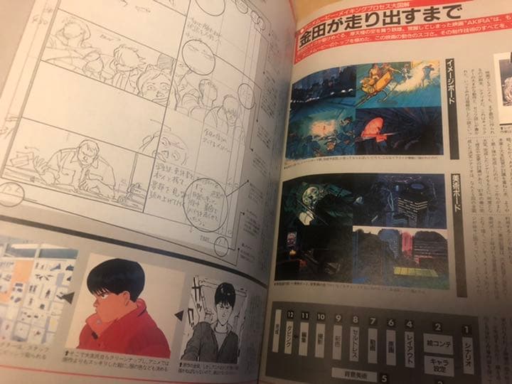 AKIRA 絵コンテ集 1巻2巻初版 アキラ初版漫画 アニメコミック 雑誌セット