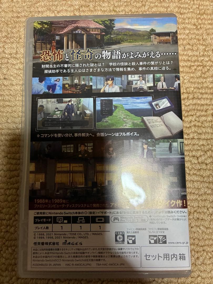 Switchファミコン探偵倶楽部　消えた後継者，うしろに立つ少女