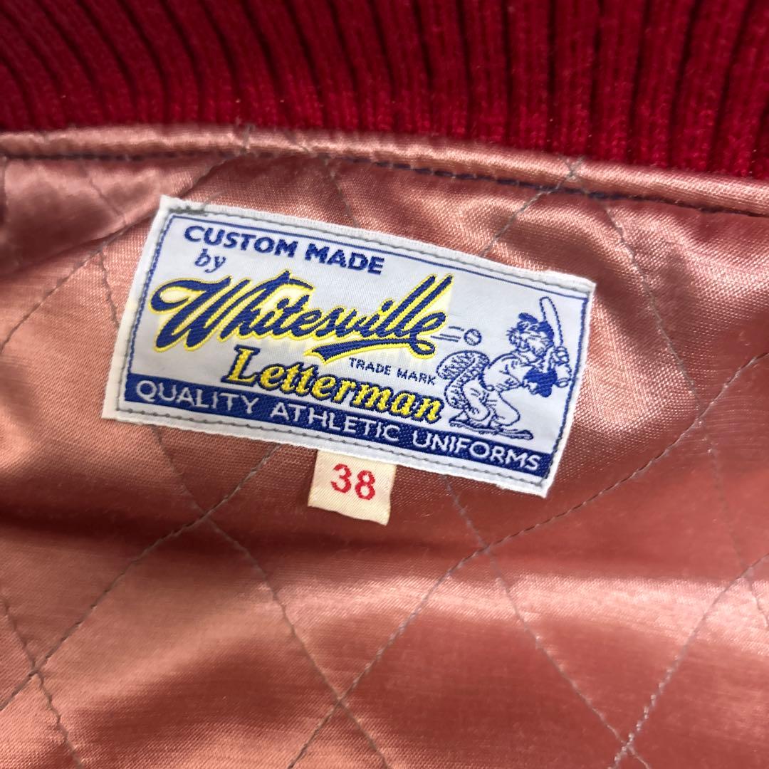 ホワイツビル フルデコ スタジャン 袖革 ショールカラー ワッペン 東洋 38