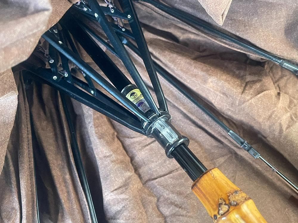 傳 tutaee 折りたたみ日傘 ツタエノヒガサ ウサギノタスキ 柿渋×紅殻