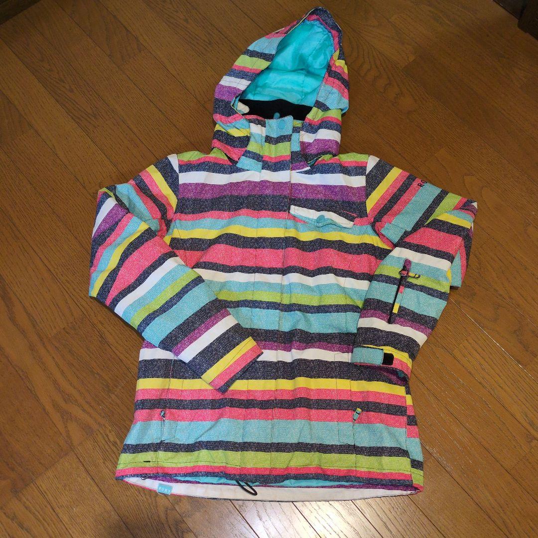 ROXY　スノボウェア　上下セット　Ｓ　ボーダー　マルチカラー　イエロー