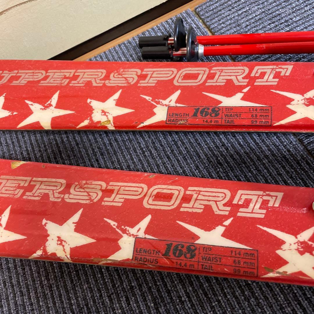 スキー板168 Volkl スキー　スキー板170 スキーストック