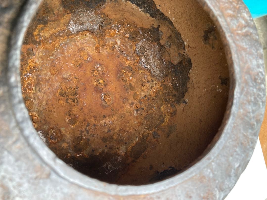 明治期龍文堂道安型鼠ネズミ模様た鉄瓶