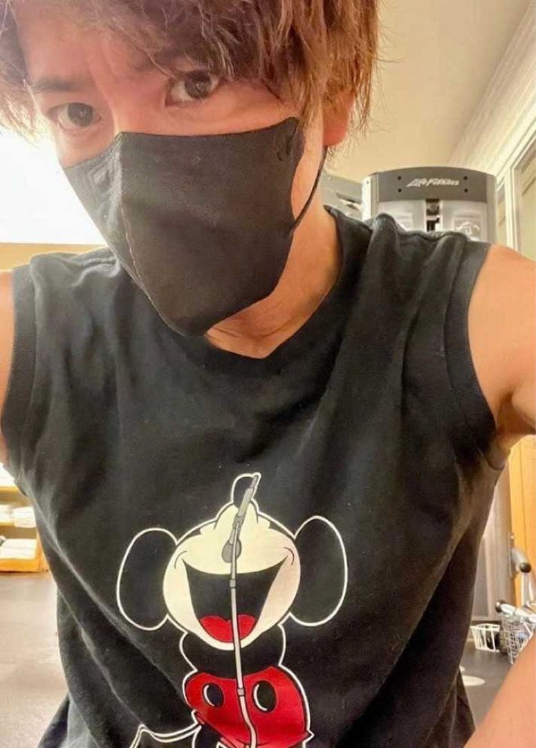 私物 キムタク着用 ナンバーナイン ミッキー ノースリーブ Tシャツ 3