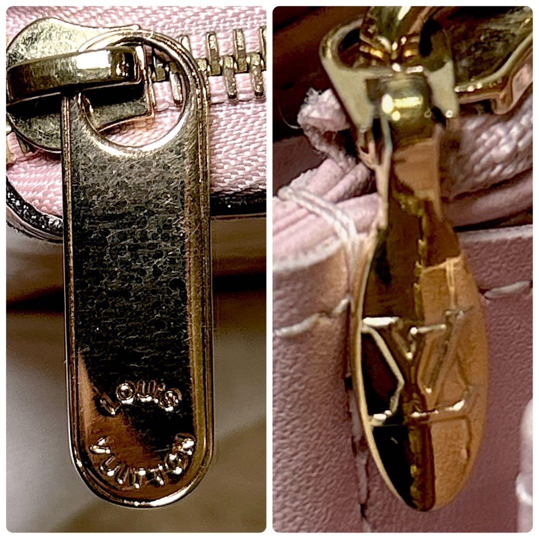 LOUIS VUITTON ヴェルニ ジッピーウォレット ピンク 長財布 箱付き