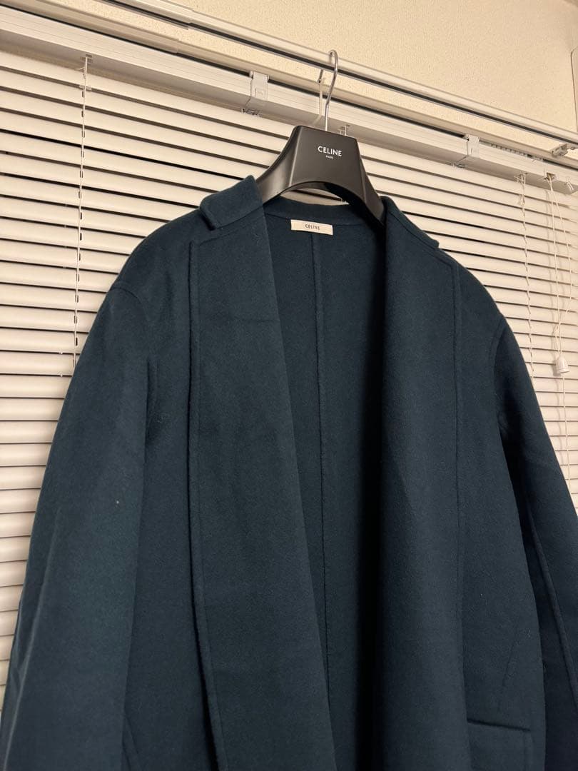 希少　入手困難　試着のみ　CELINE エッグクロンビーコート カシミヤ　40