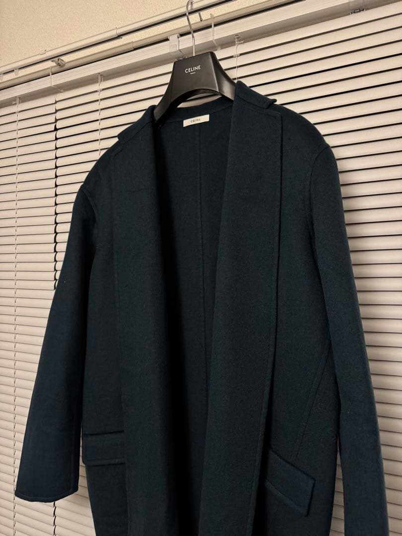 希少　入手困難　試着のみ　CELINE エッグクロンビーコート カシミヤ　40