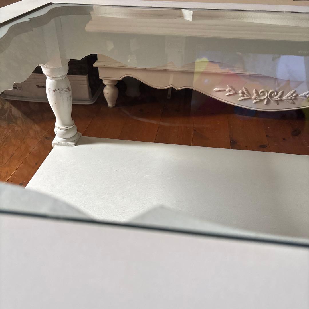 カントリーコーナー　ガラステーブル