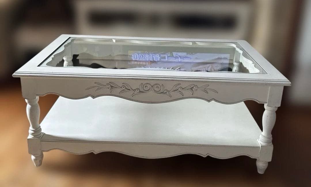 カントリーコーナー　ガラステーブル