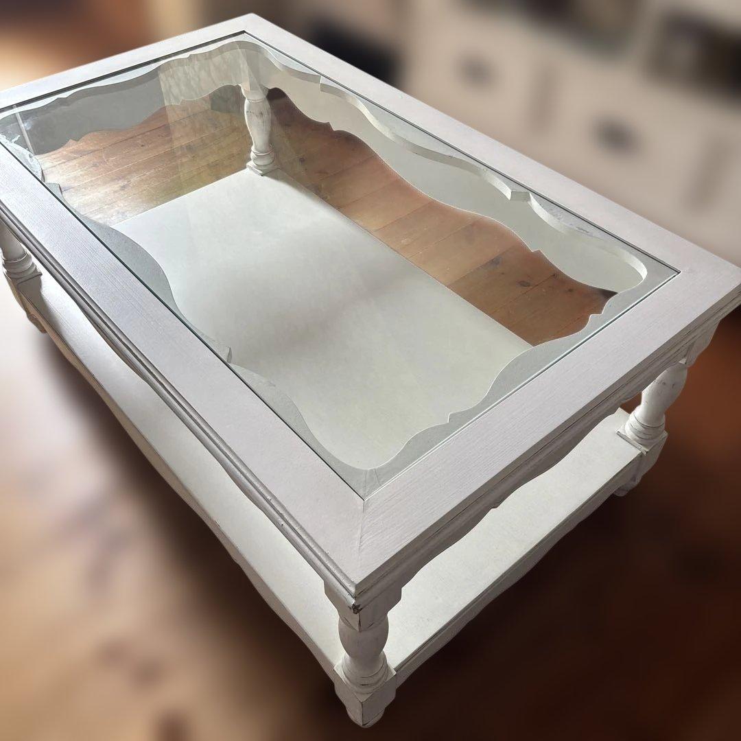 カントリーコーナー　ガラステーブル