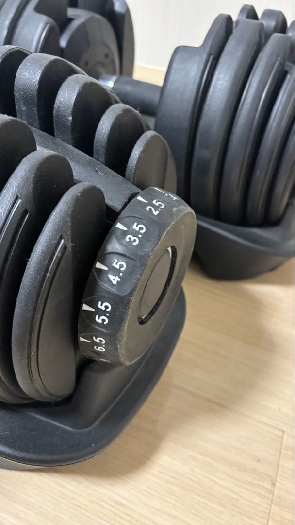 可変式ダンベル 最大24kg 2個セット　MOJEER