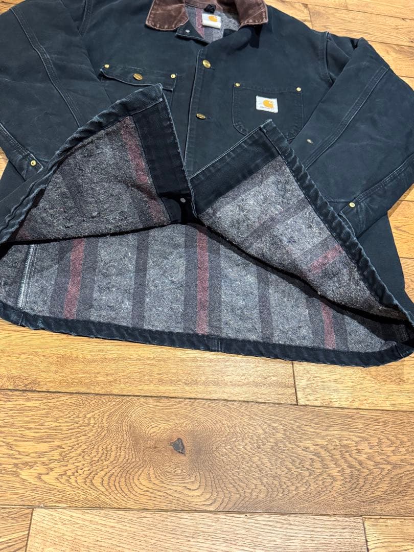 ク*ル様 90s Carhartt チョアコート カバーオール 墨黒 XL