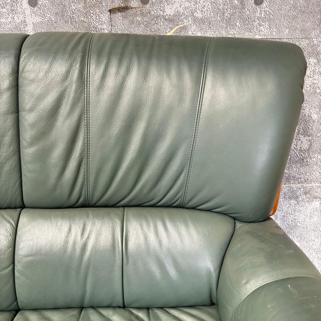 ꧁LNAX꧂3人掛けアームソファ 肘置き 肘掛け レザー 合成皮革 リビング