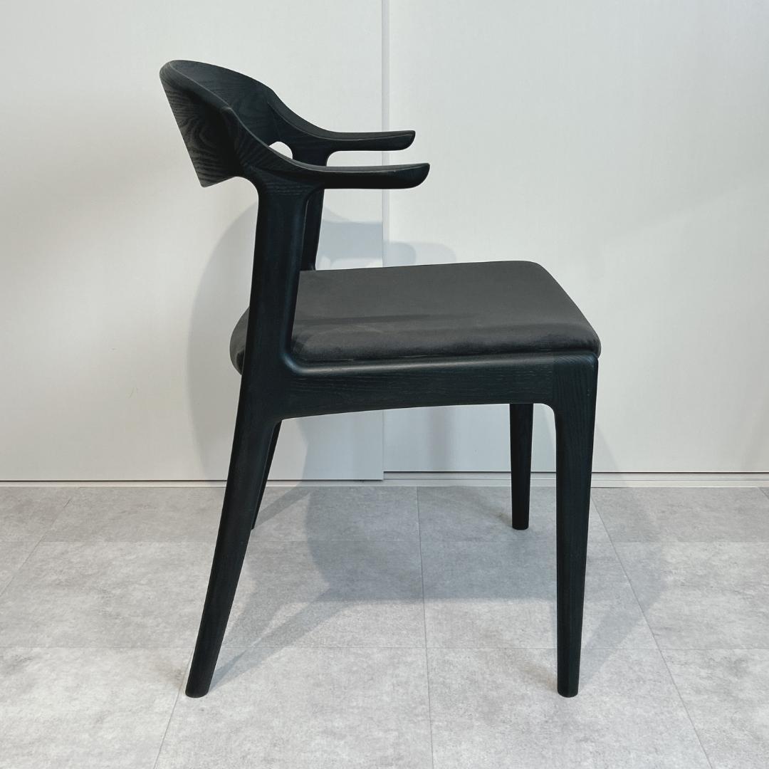 ナガノインテリア DC354 レッドオーク CB ブラック グレーファブリック