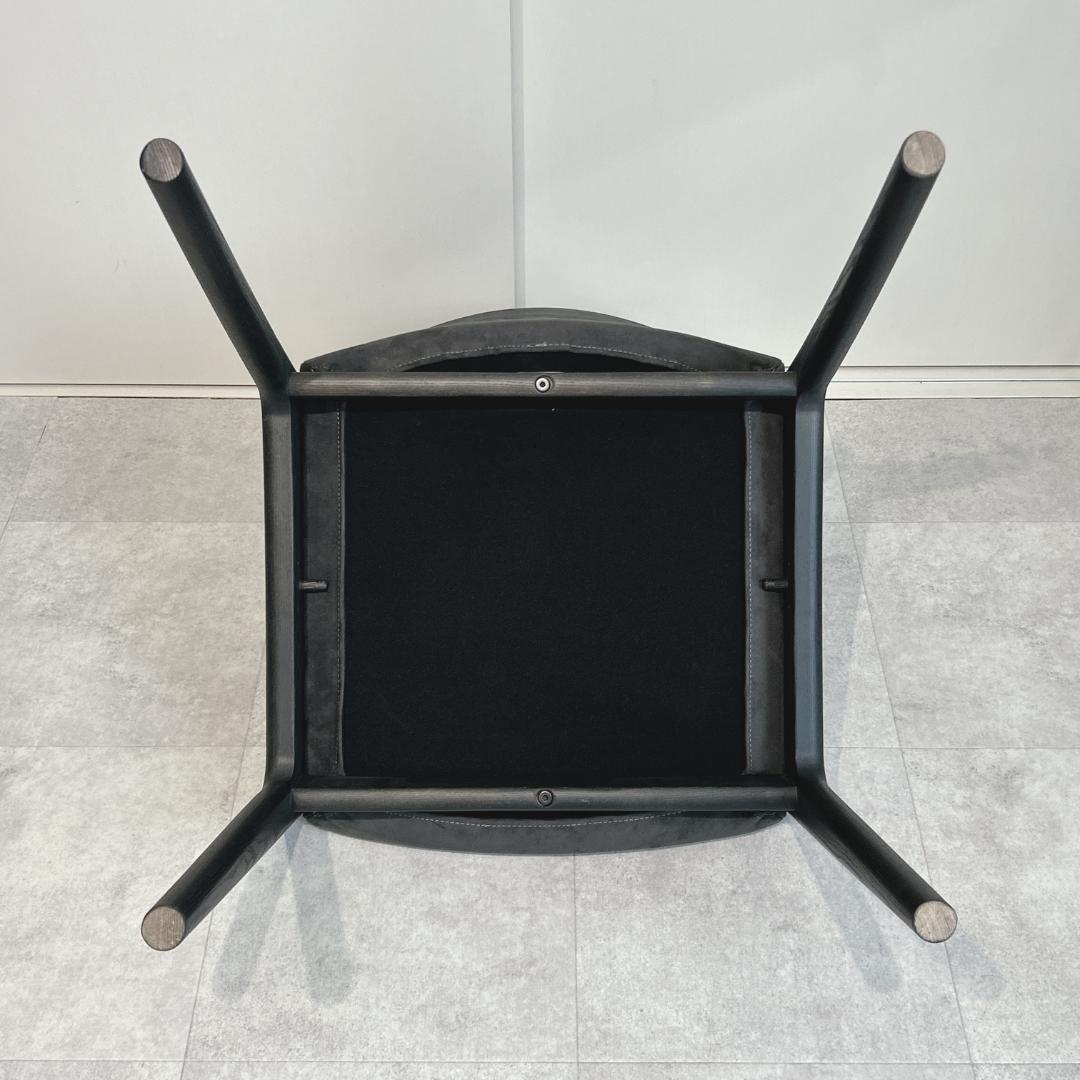 ナガノインテリア DC354 レッドオーク CB ブラック グレーファブリック