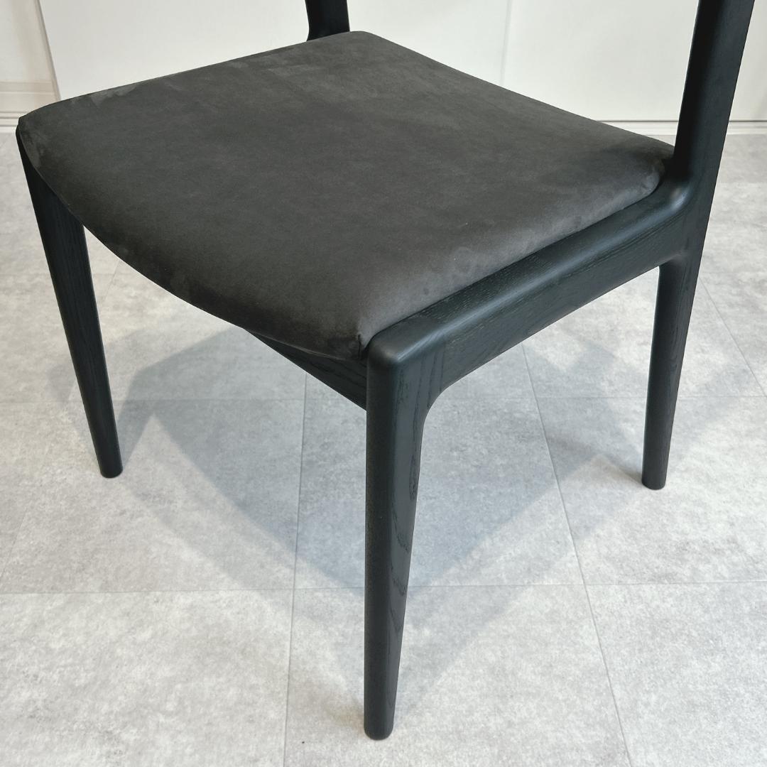 ナガノインテリア DC354 レッドオーク CB ブラック グレーファブリック