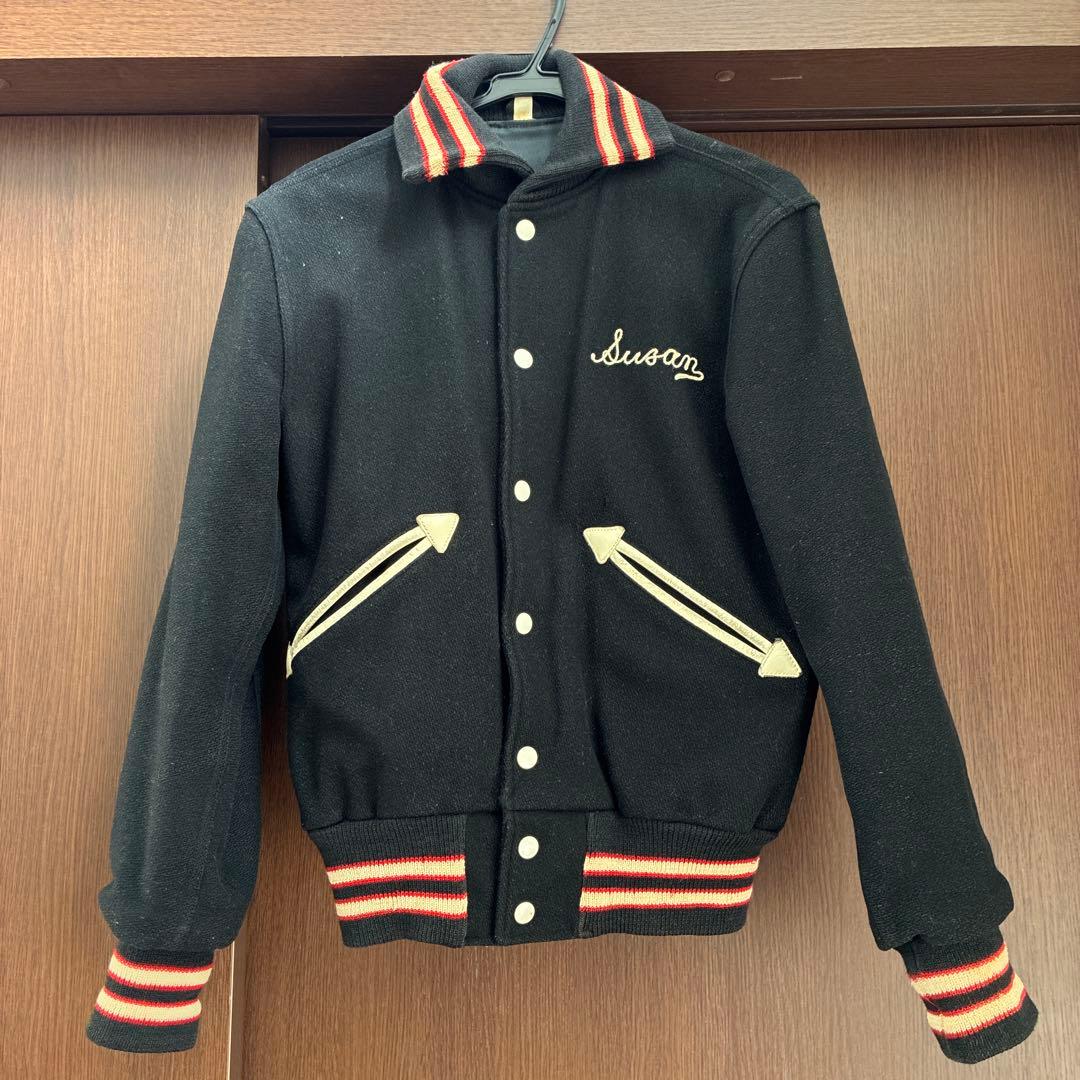 60-70s BUTWIN スタジャンFLEETWOOD '72 黒 カークラブ