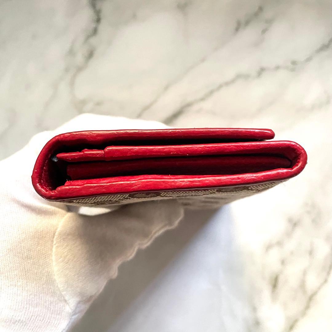 GUCCI グッチ　長財布　GG キャンバス　美品　2つ折り財布　0114-⑥