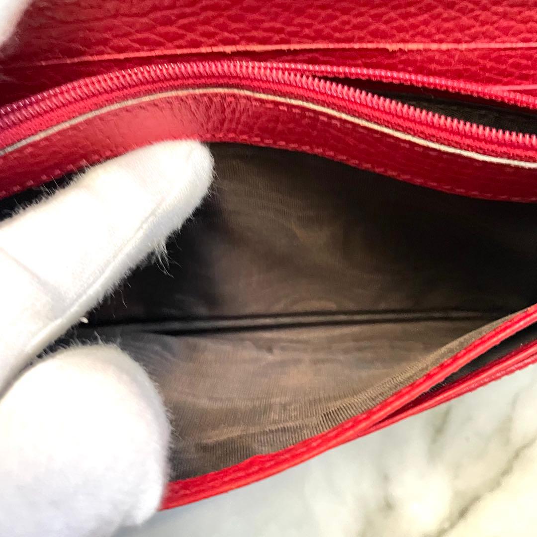 GUCCI グッチ　長財布　GG キャンバス　美品　2つ折り財布　0114-⑥