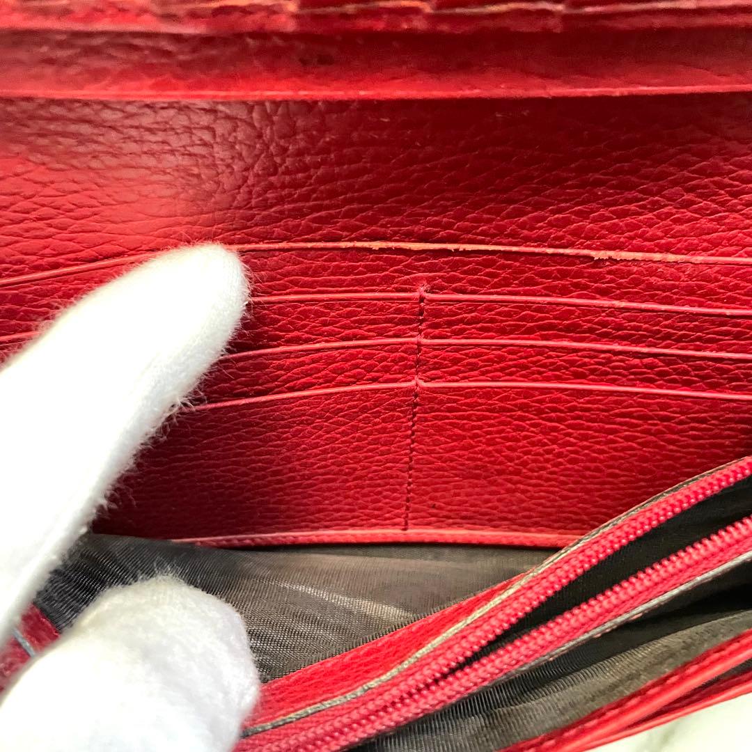 GUCCI グッチ　長財布　GG キャンバス　美品　2つ折り財布　0114-⑥