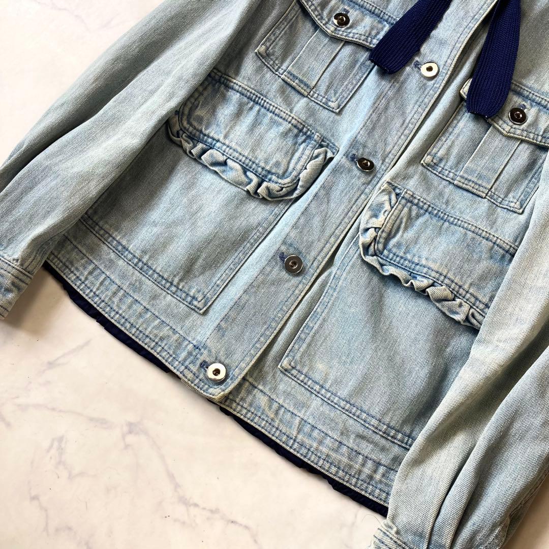 MONCLER RESINITE デニムジャケット ナイロン切替 パーカー