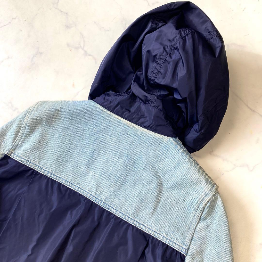 MONCLER RESINITE デニムジャケット ナイロン切替 パーカー