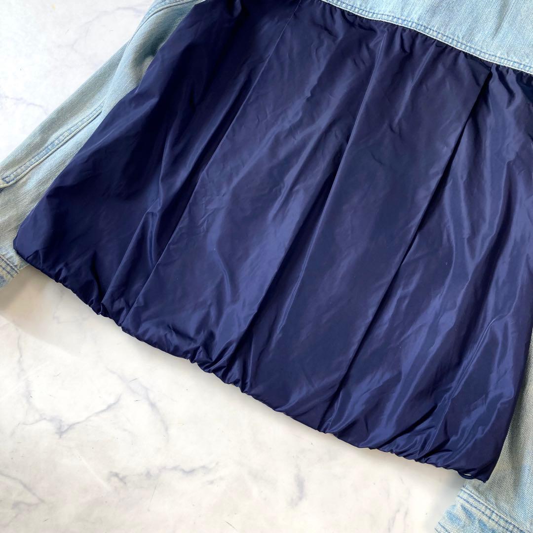 MONCLER RESINITE デニムジャケット ナイロン切替 パーカー