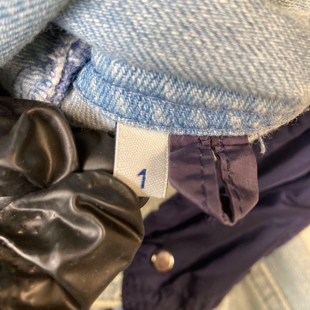 MONCLER RESINITE デニムジャケット ナイロン切替 パーカー